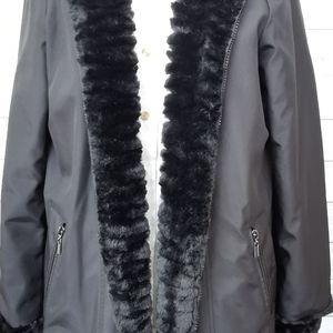 Faux fur Hudson's Bay women's jacket.